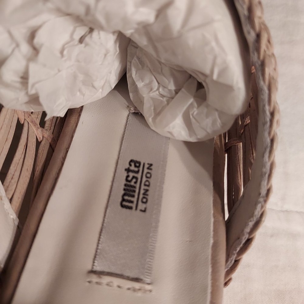 NIB Miista Araxie parchment mule, size 38 (7.5) - Picture 5 of 8